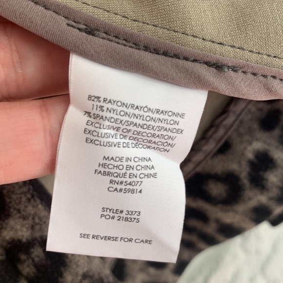 CAbi Leopard Print Skirt Set - Black and Brown - Picture 10 of 16